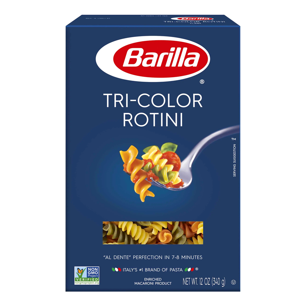 Pasta Tri-Color Rotini – 12 oz (340 gr)